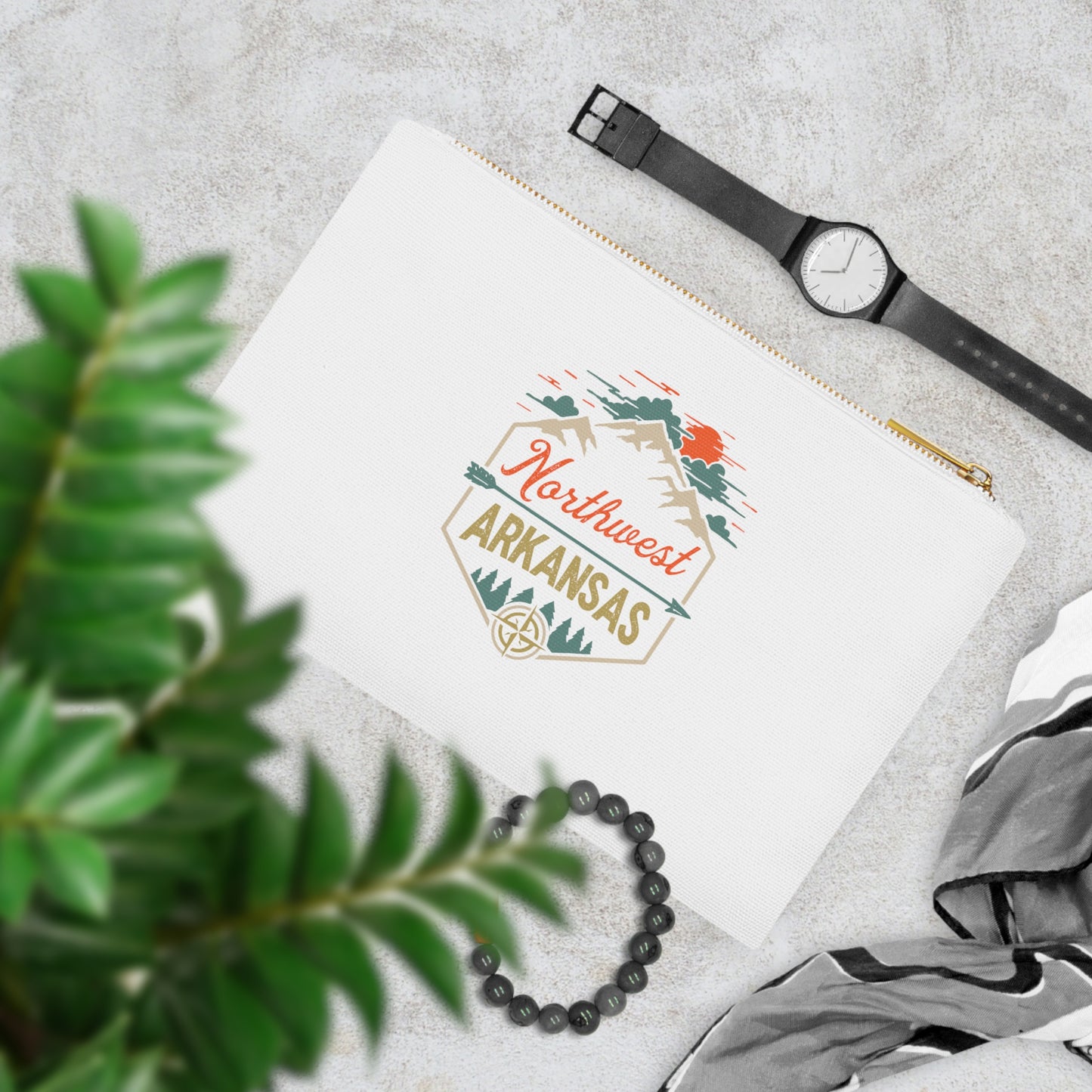 Sunset Serenity: OkayNWA Cosmetic Bag