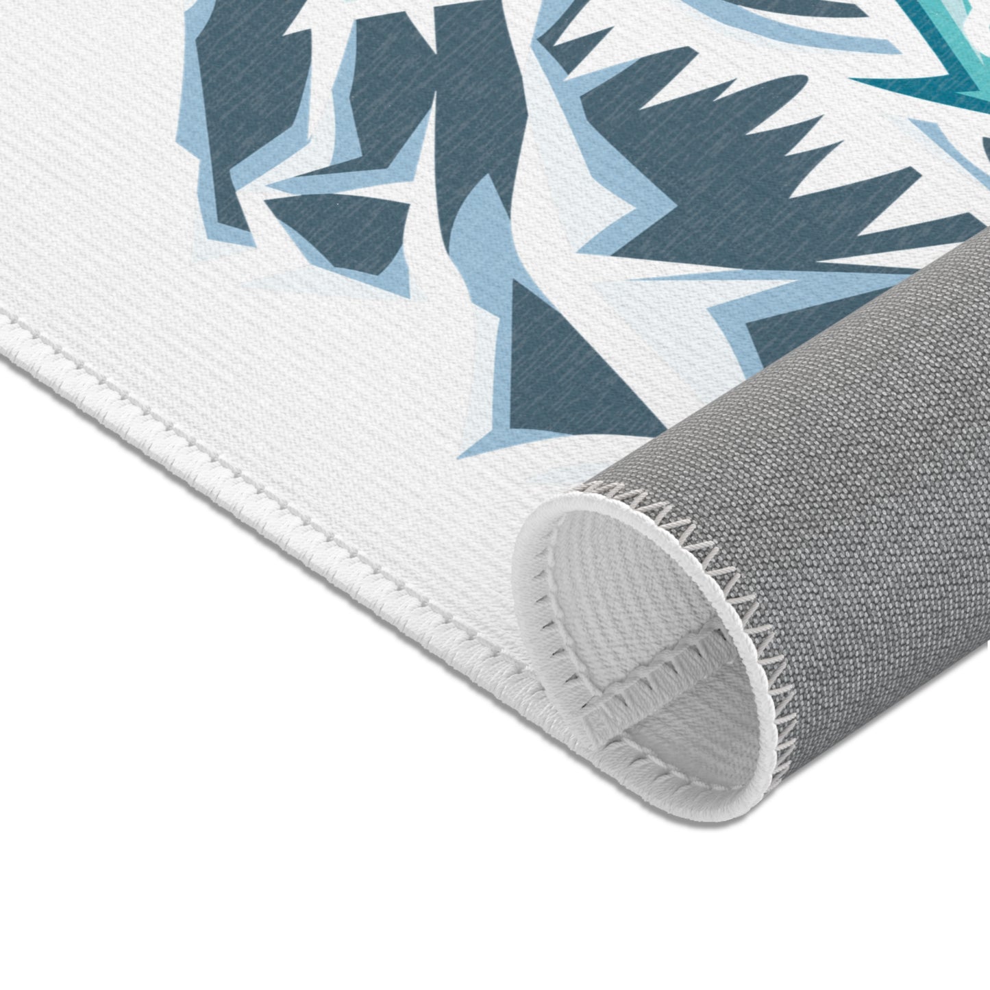 Blue Arkansas Logo Area Rug