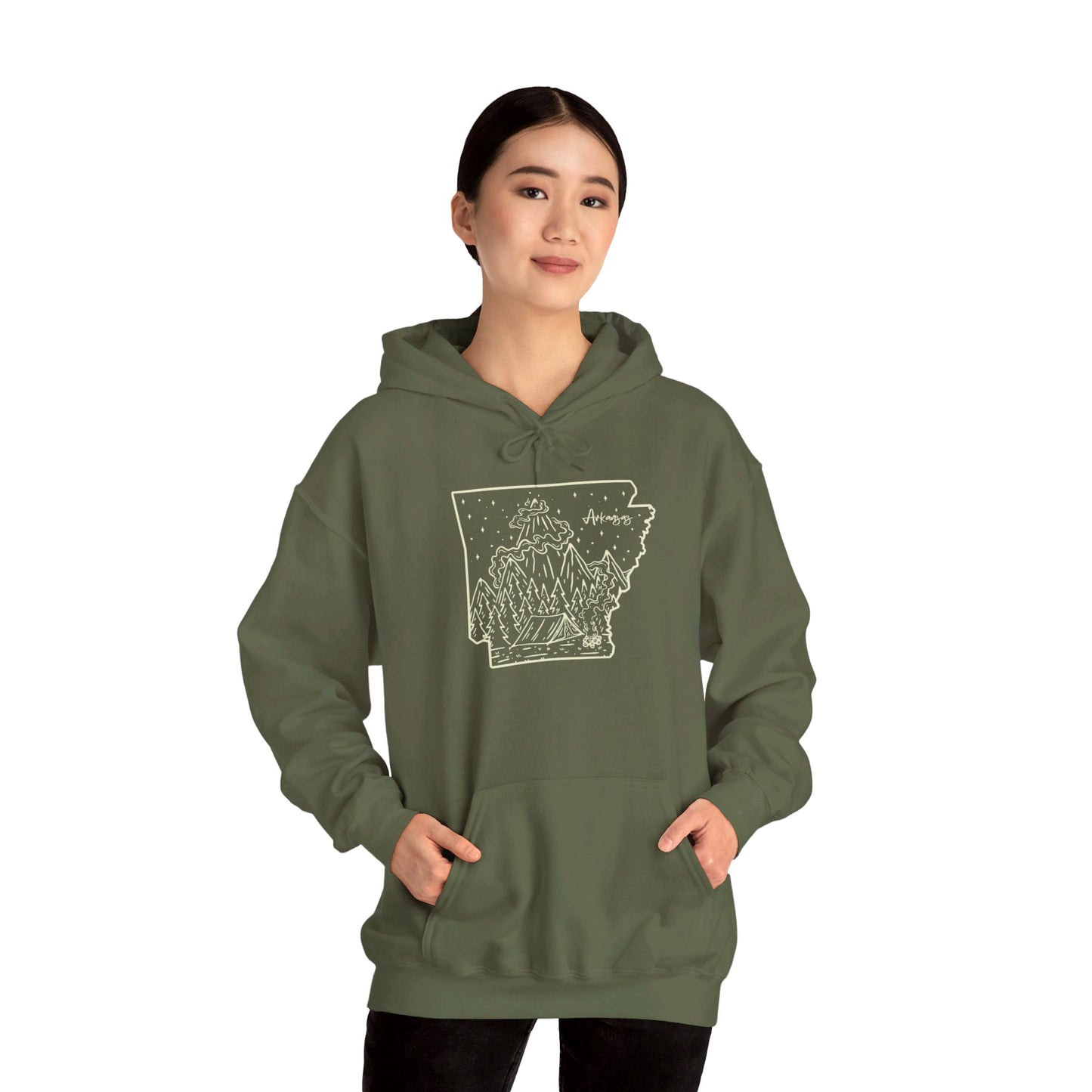 Arkansas Mist: Smoky Peaks Women's Hoodie