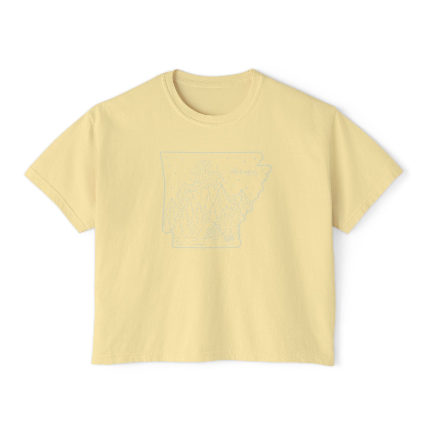 Whispering Pines Arkansas Smoky Peaks Boxy Tee